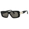 Victoria Beckham Vb669S 001 Black/Dark Grey Sunglasses Female One Size